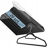 Плічка вішалки Massido велюрові набір 20в1 MS-859 для одягу B_2489