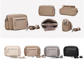 Сумка жіноча крос-боді на два відділення 26*17 см у різних кольорах Sasha