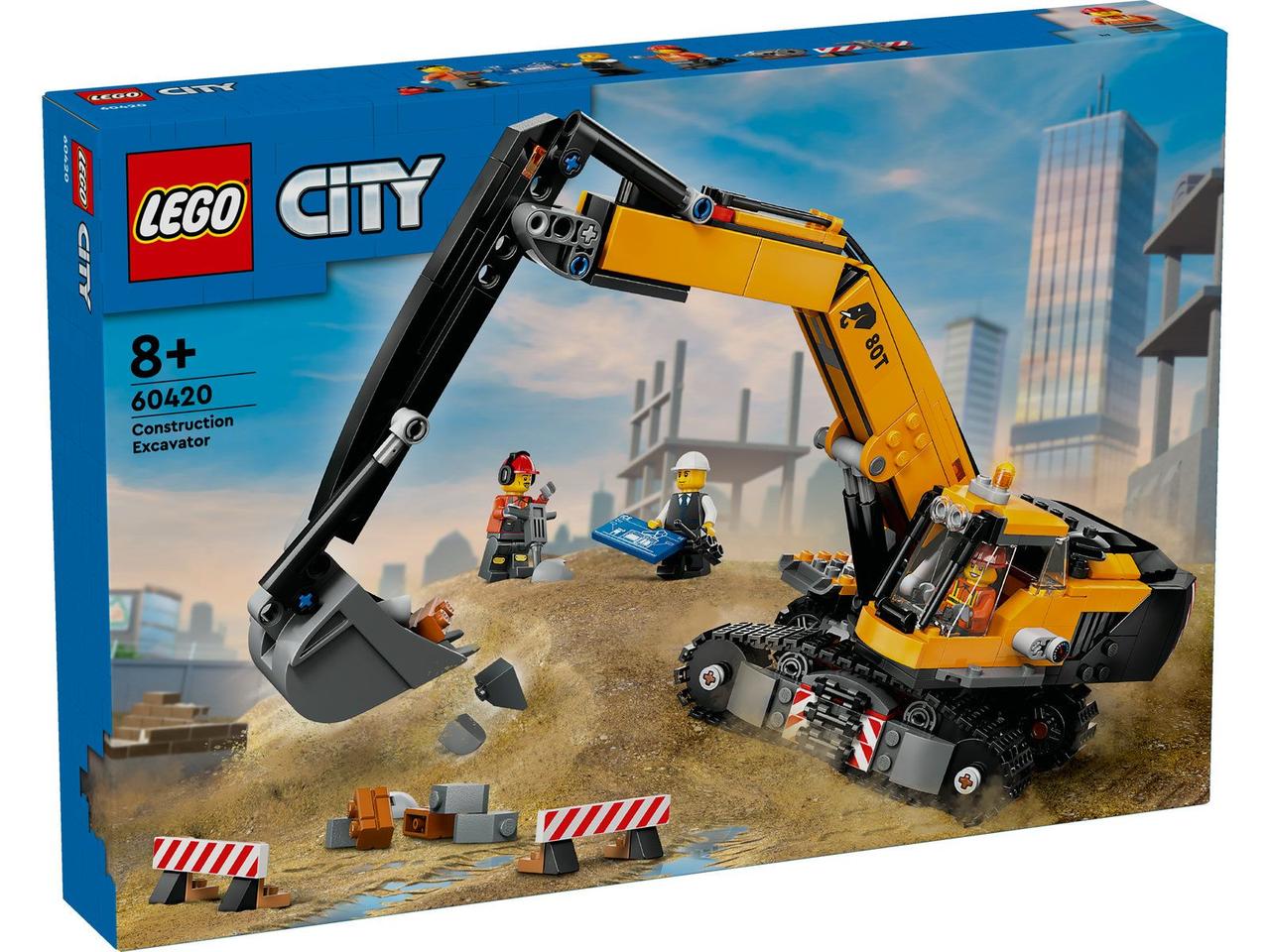 LEGO Конструктор City Жовтий будівельний екскаватор, фото 1