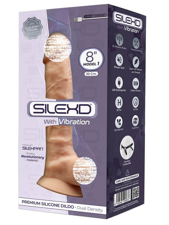 Реалістичний вібратор на присосці SilexD Vetus Vibro Flesh 20см