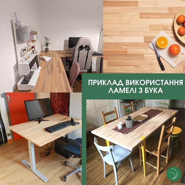 Ламель пиляний шпон Бук купити Київ