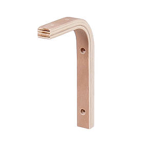 Дерев'яний кронштейн г-подібний Larvij 150x20x100 мм Сосна (L5001)