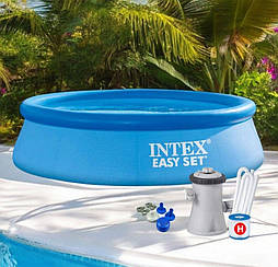 Сімейний надувний басейн 305*61 см із фільтр-насосом 220 V, 3077 л, Intex 28118