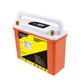 Акумуляторна батарея LiitoKala LiFePO4 12V 30Ah + LCD-індикація і вбудований BMS, 4000+ циклів