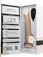 Реалістичний вібратор з поступальними рухами Naked Thrusting Dildo with Remote 22см