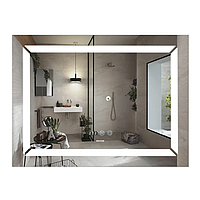 Дзеркало Mixxus LIGHT MR01-90x70 з Led Touch, Anti-fog, димером, регулятором яскравості, годинником (MI5999)