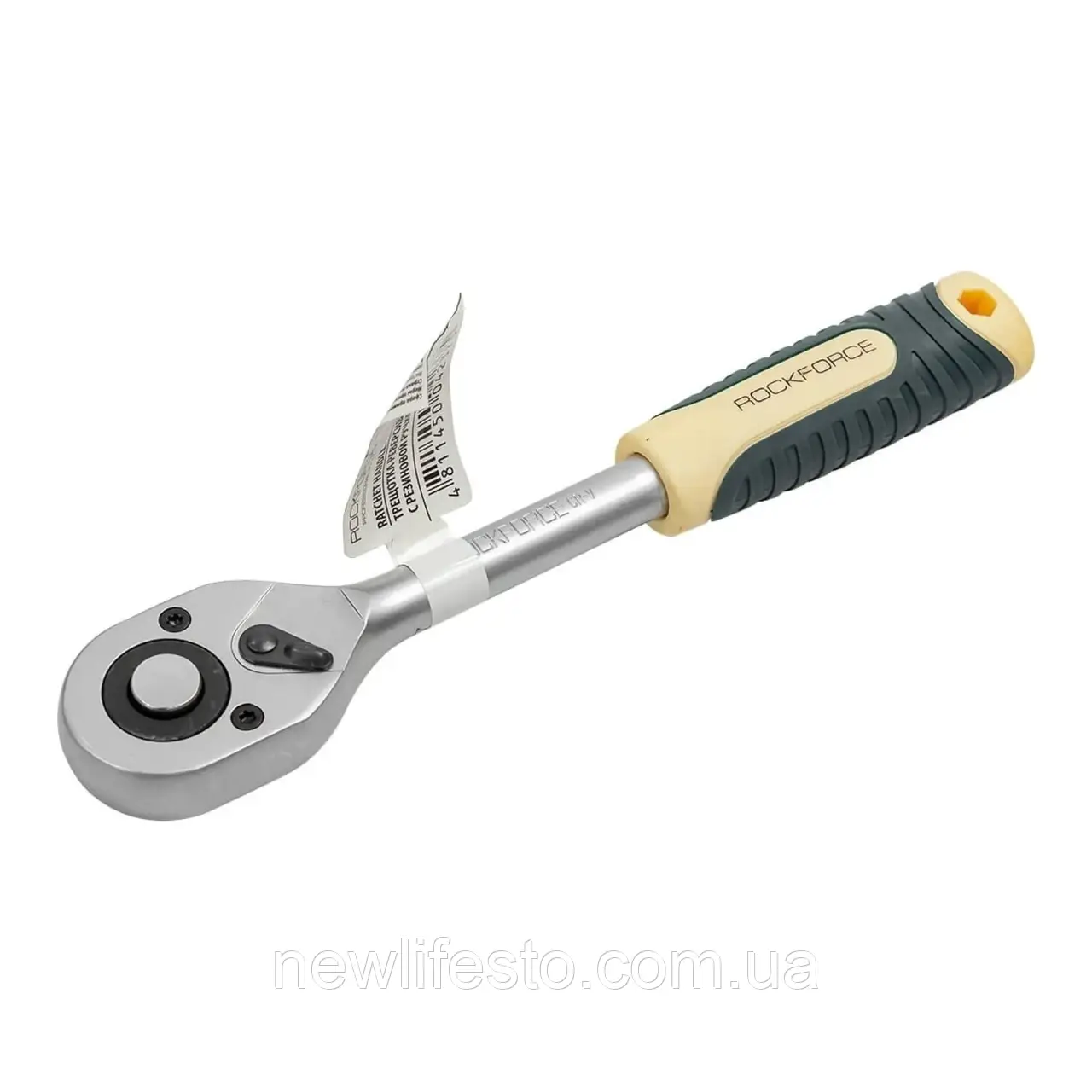Трещітка 1/2", 45 зубів, зі швидким скиданням, матовий хром ROCKFORCE RF-80242W