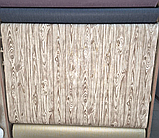 Шпалери вінілові на флізеліновій основі 10.05 × 1.06 м 319-12, коричневі під дерево для вітальні, спальні, коридору, кухні, фото 6