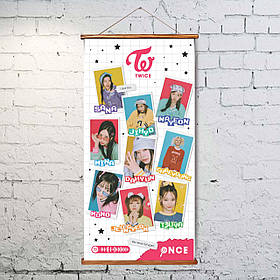 Гобелен К-поп Твайс (Twise), 30*60 см, OTM1030