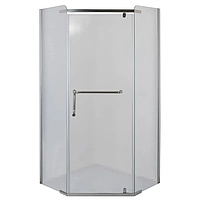 Душова кабіна без піддону Mixxus LINES SC01-90x90x185-TR CHROME прозоре скло 6мм (MI6915)