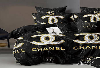 Двоспальна постільна білизна Тет-@-Тет В-1525 бязь (економ)