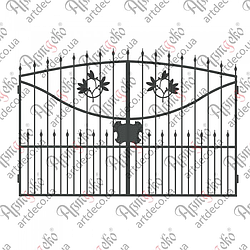 Ковані ворота 1830х2670 (КВ-17) КОМПЛЕКТ ЕЛЕМЕНТІВ