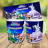 Набір дитячий Герої в Масках рюкзак 36х27см сумка-бананка, кружка з принтом для хлопчика (01636), фото 9