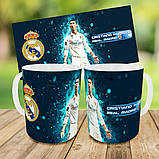 Набір дитячий Футбол Кріштіану Роналду рюкзак 36х27см сумка-бананка, кружка з принтом для хлопчика (01612), фото 9