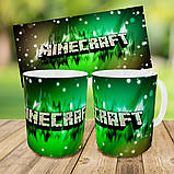 Набір дитячий Майнкрафт Кріпер "Minecraft" рюкзак 36х27см сумка-бананка, кружка з принтом для хлопчика (01555), фото 9