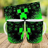 Набір дитячий Майнкрафт Кріпер "Minecraft" рюкзак 36х27см сумка-бананка, кружка з принтом для хлопчика (01559), фото 9