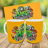 Набір дитячий рослини проти зомбі рюкзак 36х27см сумка-бананка, кружка з принтом для хлопчика (01574), фото 9