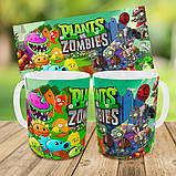Набір дитячий рослини проти зомбі рюкзак 36х27см сумка-бананка, кружка з принтом для хлопчика (01572), фото 9