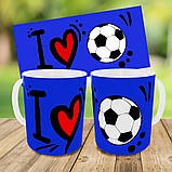 Набір дитячий Футбол рюкзак рюкзак 36х27см сумка-бананка, кружка з принтом для хлопчика (01608), фото 9