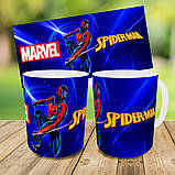 Набір дитячий Людина Павук «Spider-Man» рюкзак 36х27см сумка-бананка, кружка з принтом для хлопчика (01620), фото 9