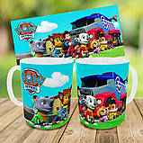 Набір дитячий Щенячий патруль рюкзак 36х27см сумка-бананка, кружка з принтом для хлопчика (01624), фото 9