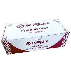 Крейда біла 50шт квадратна KR-50 Krok