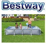 Басейн Bestway 561FV каркасний 366 х 201 х 66 см, фільтр насос, фото 4