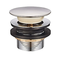 Донний клапан для ванни Mixxus POP-UP-07 автоматичний (Click-Clack) (Колір хром) 1 1/2'' (MI6141)