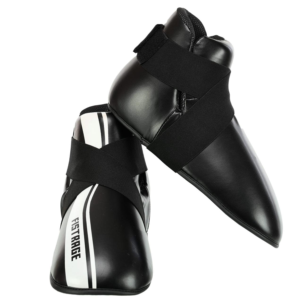Фути для єдиноборств захист ніг для тхеквондо та карате Fistrage 8453 розмір L (40-42) Black, фото 1