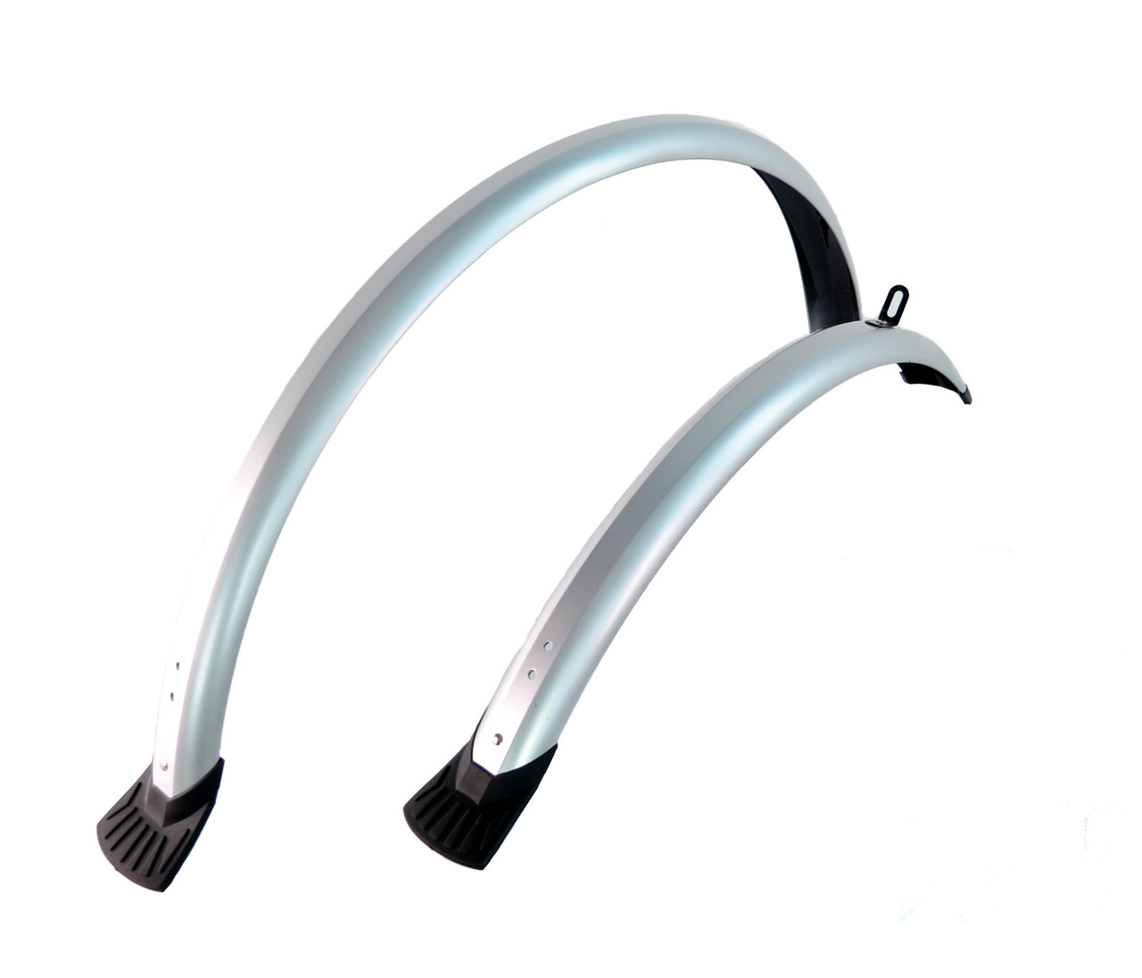 Крила пластикові 28" повнорозмірні з бризковиками Сірі, фото 1