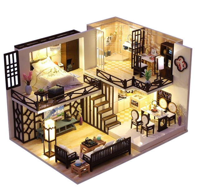 Румбокс Вілла Ясинджу DIY Roombox Villa Yaxinju Інтер'єрний конструктор M-033