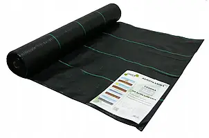 Агротканина проти бур'янів та для мульчування 70 Г/М2 чорна 1,1 Х 50 М GardenLine AGO5696