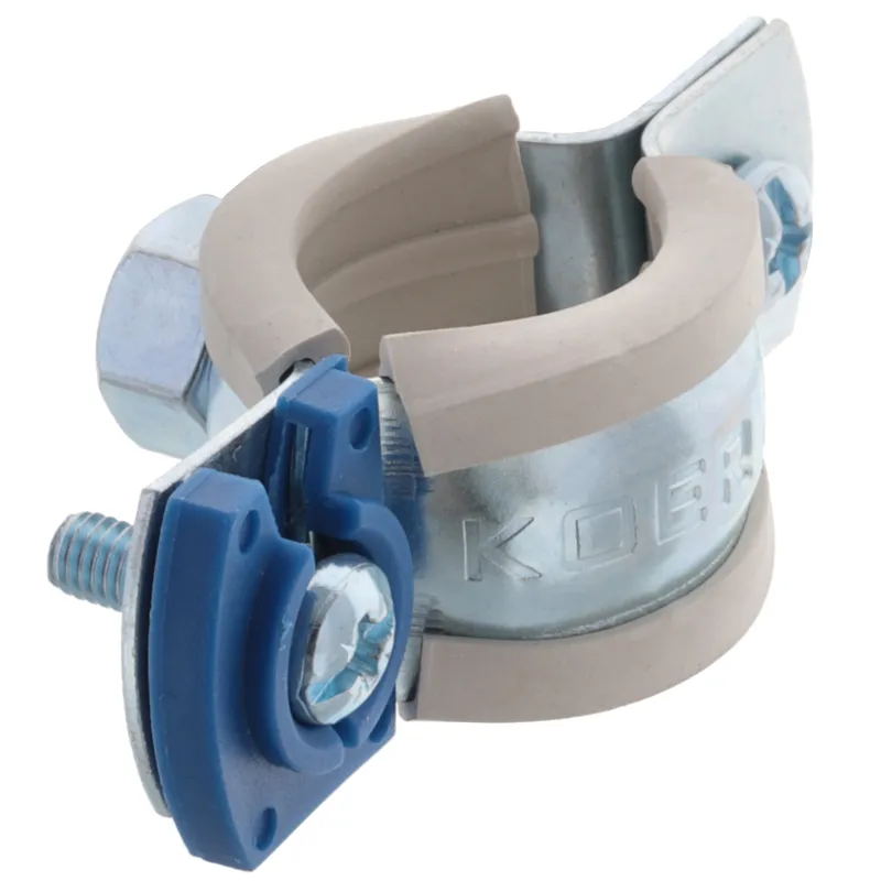 Хомут трубний оцинкований Koer KCB.10.G 1/2" (20-25) сірий (KR2784), фото 1