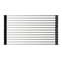 Килимок-сушарка для посуду Mixxus RAC-01.SUS BLACK на мийку з нерж. сталі SUS304 (MX1945)