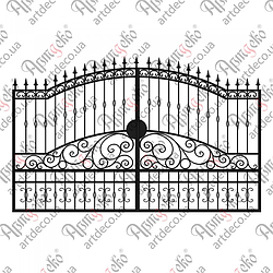 Ковані ворота  2160х3420 (КВ-16) КОМПЛЕКТ ЕЛЕМЕНТІВ