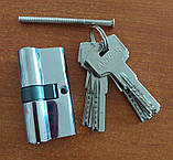 Циліндр лічинка серцевина замка дверного ключ/ ключ ZC 60 30/30 мм симетричний циліндровий механізм, фото 3