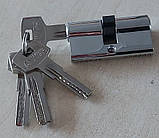 Циліндр лічинка серцевина замка дверного ключ/ ключ ZC 60 30/30 мм симетричний циліндровий механізм, фото 6