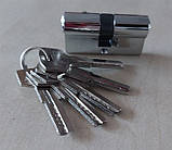 Циліндр лічинка серцевина замка дверного ключ/ ключ ZC 60 30/30 мм симетричний циліндровий механізм, фото 2