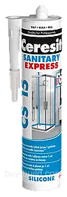 Герметик санітарний Ceresit CS15 express білий  280мл