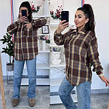 Жіноча сорочка у клітинку байка кашемір Розмір 42-46, 48-52, фото 2