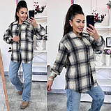 Жіноча сорочка у клітинку байка кашемір Розмір 42-46, 48-52, фото 6