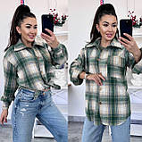 Жіноча сорочка у клітинку байка кашемір Розмір 42-46, 48-52, фото 5