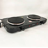 Портативна плита електро, Плита для приготування страв, Електричні плити настільні двоконфорочні KH-25