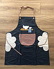 Фартух водонепроникний Шеф для кухні, для творчості, для роботи водовідштовхуючий, фото 2