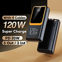 УМБ Power bank повербанк PowerBank 120w 50000 mAh,  PD 33 с быстрой зарядкой + подарок ЗСУ
