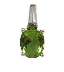 Підвіска срібна з султанітом П1004-слт