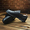 Чоловічі шкіряні лофери (натуральна шкіра) чорні туфлі зі шкіри для чоловіків на весну осінь, розміри 40-45, фото 4