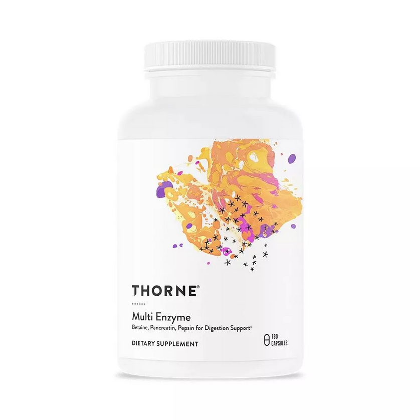 Мультиферменти, BPP (бетаїн/пепсин/панкреатин), Multi Enzyme, Thorne Research, 180 капсул