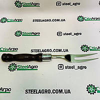 Багатофункціональна виделка для зняття м'яса і шашлику темно коричнева ручка Kozak Grill, фото 3