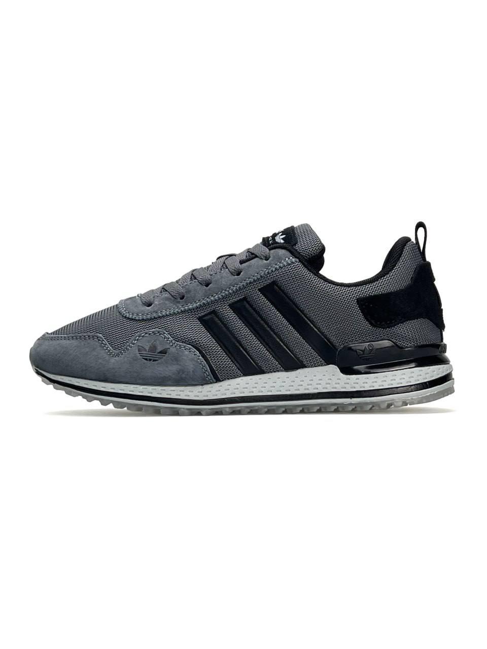 Чоловічі кросівки замша текстиль Adidas POD-S Dark Grey Black, кеди Адідас замшеві текстильні 41